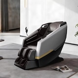thumbnail of Massagesessel, Zero-Gravity Liegesessel, Tiefenmassage, mit Heizfunktion, Vollmassage, Bluetooth SL Schienen Grau L140×B73×H106cm /A001-Hui/
