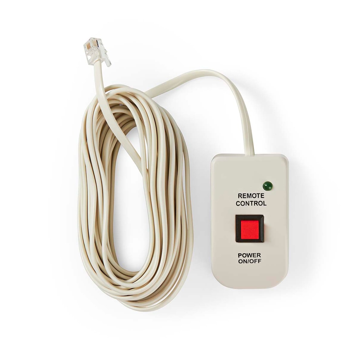 Nedis Power Inverter-Fernbedienung - 5.00 m - RJ10 - Weiss
