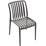 thumbnail of tectake Chaises de jardin ALCUDIA résistantes aux intempéries et empilables - gris anthracite, Lot de 4 - 406050