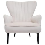 thumbnail of Lounge-Sessel HWC-K37, Cocktailsessel Polstersessel Sessel, Samt (280g/m²) ~ creme-beige