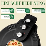 thumbnail of Sommertal PizzaProfi Pizzaofen, 32cm Pizzastein, schnelle 3-Minuten Pizza, 5-teiliges Set mit 2x Pizzaschieber, Pizzaschneider