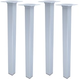 thumbnail of Stilvolles 500mm 4er Set Möbelfüße Silber eckig Sofastempel Tischfüße Bettfüße