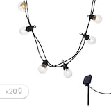 thumbnail of Lumisky Conjuntos de Luzes Solares de LED com 10 LEDs e 5,7 m de Comprimento PVC Transparente