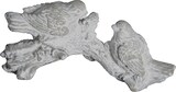 thumbnail of Vögel auf Baumstamm Deko aus Zement Grau H 10 cm