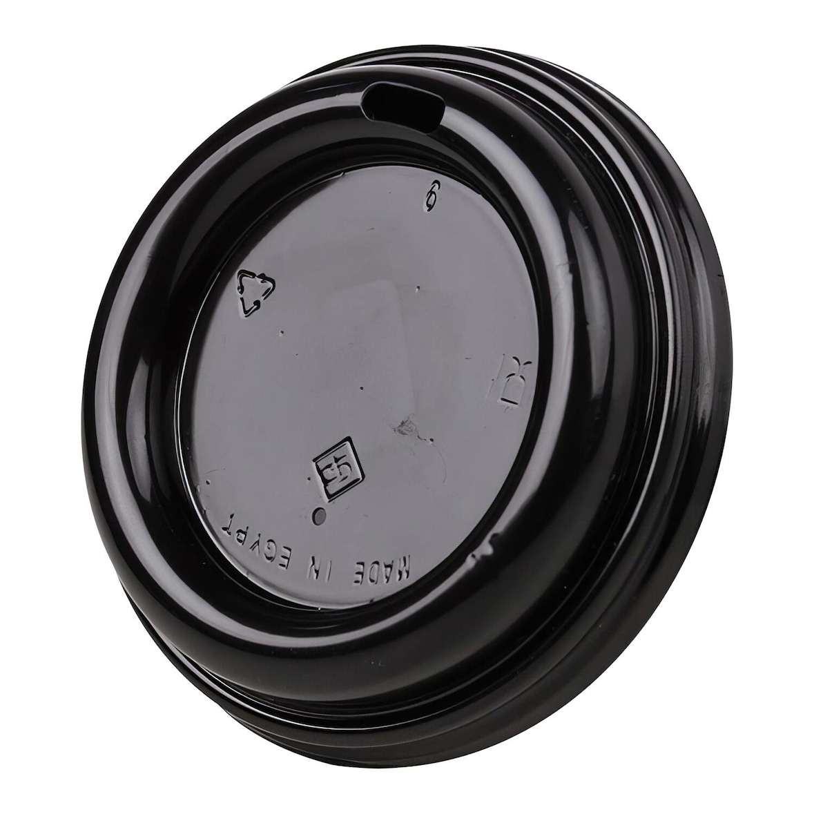 100x Domdeckel TUBE schwarz für Pappbecher COFFEE TO GO mit 90mm Ø