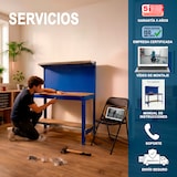 thumbnail of SimonRack Établi d’atelier, 1210x610 mm, panneau perforé, Charge 600 kg, Bleu - BT-3