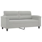thumbnail of vidaXL 2-Sitzer-Sofa Hellgrau 140 cm Mikrofasergewebe