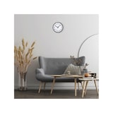 thumbnail of Nextime Reloj de pared Robust con armazón de plástico negro - 25,5 cm de diámetro