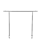 thumbnail of Tisch Haenger schwarz Mit 10 warm weiss Led ampen Mit outdoor Batteriebox und Timer - l250xh110cm