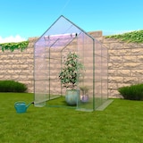 thumbnail of Serra Per Orto Giardino Terrazzo Balcone Senza Ripiani Struttura Metallo Verniciato Telo Trasparente In PVC Con Porta Avvolgibile 140x140x195 Cm