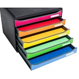 thumbnail of Exacompta 308798D 1x BIG-BOX PLUS QUER MAXI mit 4 Schubladen - Regenbogen