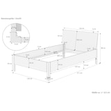 thumbnail of Metallfreies Einzelbett aus Buchenholz 120x200 mit wählbaren Zubehör V-60.93-12 ohne Zubehör