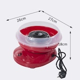thumbnail of HOMCOM Máquina para Nubes de Algodón de Azucar Acero Inox. y Aluminio 450W-550W 27x26x18cm (Rojo)