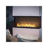 thumbnail of INSIDE C VERS3 – Dreiseitiger Biokamin. Eingebauter Bioethanol-Kamin 100 cm – linearer Brenner 80 cm / Fassungsvermögen 2 l