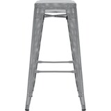 thumbnail of CHEFGASTRO Barhocker PALM BEACH HxBxT 77x43x43cm Metall Silber Barstuhl