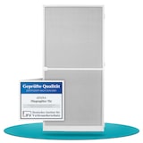 thumbnail of Fliegengitter Insektenschutz Tür Alurahmen auf Maß Mückengitter Balkontür,Farbe:weiß (RAL9010),Größe (Breite x Höhe):100 x 210 cm