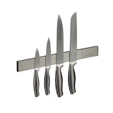 thumbnail of Relaxdays Magnetleiste Edelstahl, selbstklebend, 30 cm lang, Wand Magnetschiene für Messer & Werkzeug, silber/schwarz