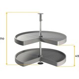 thumbnail of Plateau tournant 2 niveaux pour module de cuisine Shelvo Pour module de 90 cm Emuca