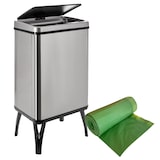 thumbnail of WellHome - Cubo de Basura Inteligente 40L en color Gris 35,5x26x71,5cm con 30 Bolsas Basura adaptadas
