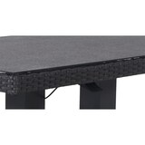 thumbnail of Tarrington House Malin in hoogte verstelbare tafel, polyrattan/glas, steeneffect, 131 x 76 cm, rechthoekig, grijs