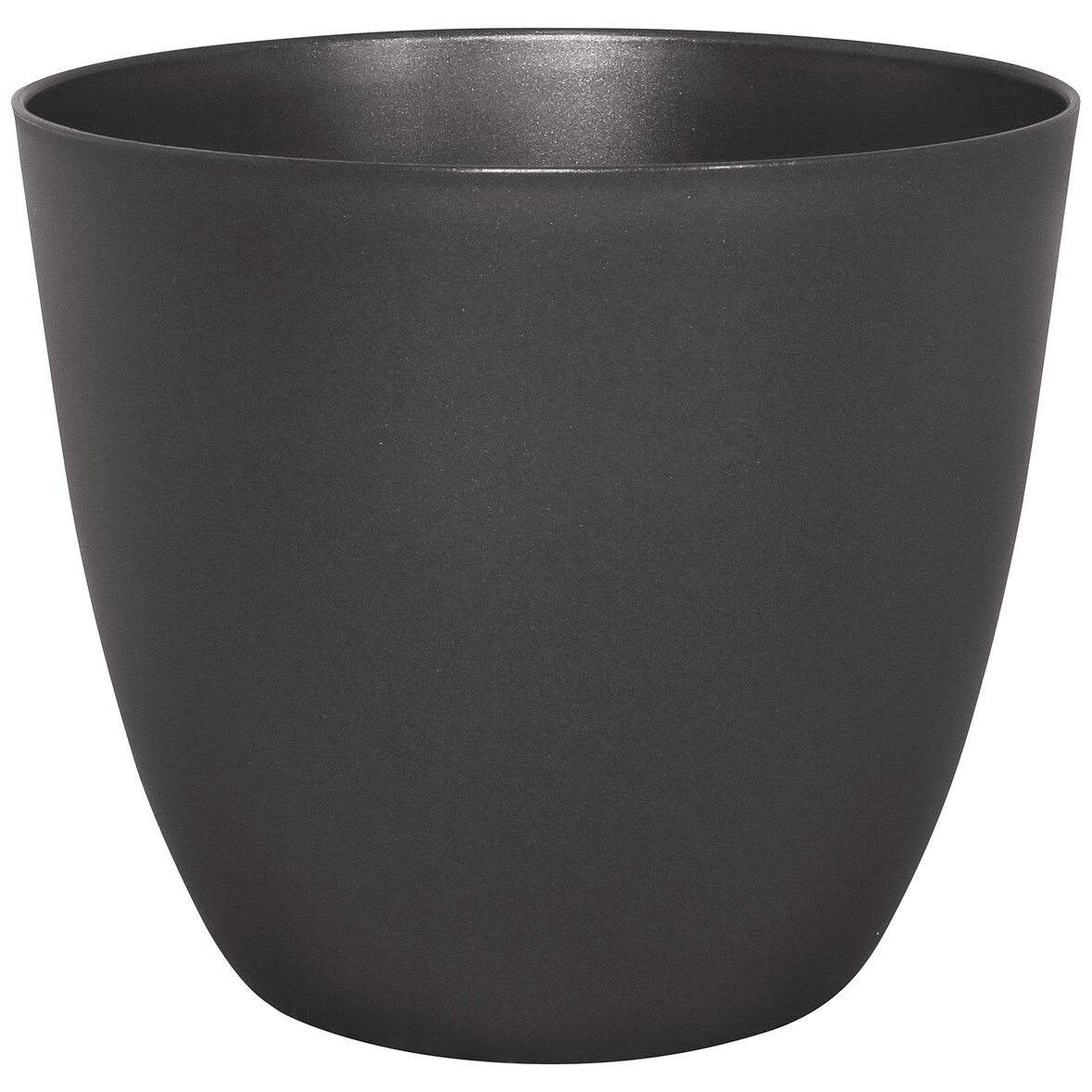 Geli Übertopf PURE Ø 13 cm anthrazit Kunststoff glänzend Blumentopf 1 Liter