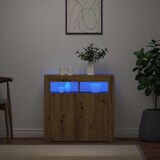 thumbnail of vidaXL Sideboard mit LED-Leuchten Artisan-Eiche 80x35x75 cm