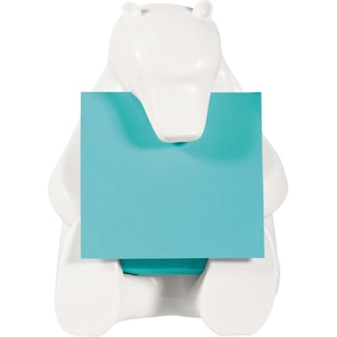 POST-IT Dévidoir Ours Z-Notes Super Sticky POST-IT® 1 bloc Z-Notes 90 feuilles 76 x 76 mm