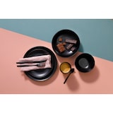 thumbnail of Mammoet Bord Moon 27.5 cm Zwart Stoneware 2 stuks