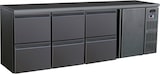 thumbnail of Gastro Barkühler Bar-Kühlschrank schwarz 1 Tür 6 Schubladen 698 l, 2542x513x860 mm 0-10°C