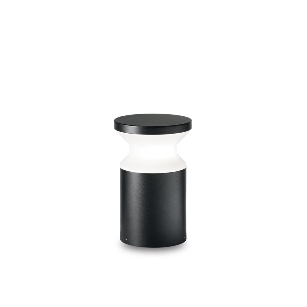 torre pt1, leuchtfeuer aus schwarzem aluminium h22, ideal lux
