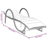 thumbnail of vidaXL Ligbed met kussen 60x199x42 cm poly rattan beige