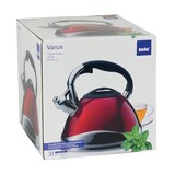 thumbnail of Bouilloire Varus rouge 3L -  Rond Acier Inoxydable (inox  Kela