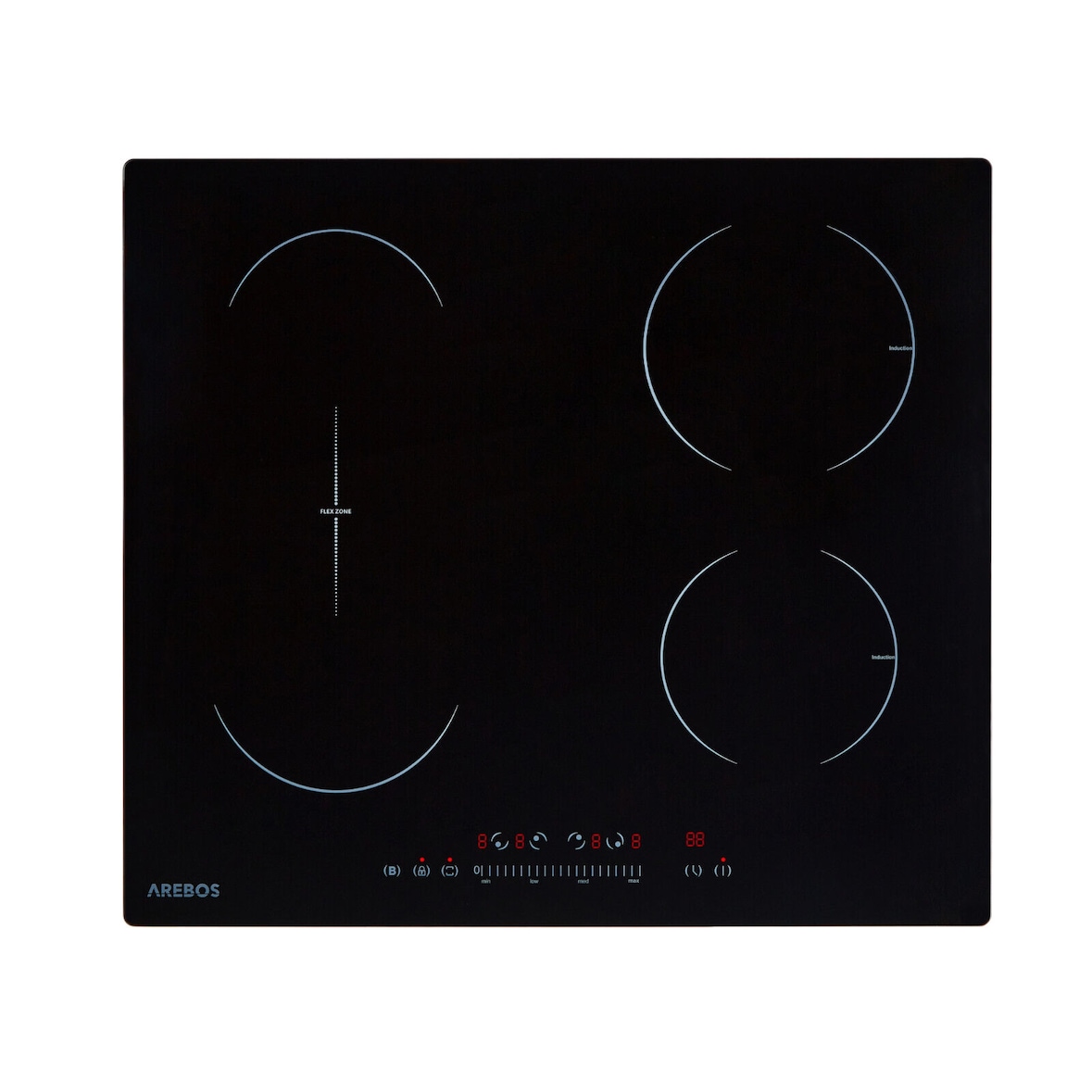 Piano cottura a induzione Piano cottura in vetroceramica 7200 W 4 zone