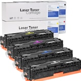 thumbnail of 4 Toner Set für HP Color LaserJet CP1217 D&C-Tonerkassetten alle Farben kompatibel HP 125A