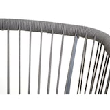 thumbnail of 2er-Set Rope-Barhocker HWC-O22, Tresenhocker, Outdoor Sitzpolster Seilgeflecht Metall ~ hellgrau, Kissen hellgrau