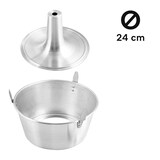 thumbnail of Ruoto Americano Tortiera in Alluminio con Piedi CM.24 - Stampo per Ciambellone, Chiffon Cake, Torte Salate, Dolci