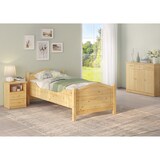 thumbnail of Seniorenbett extra hoch Rollrost Matratze 90x200 Massivholz Holzbett Gästebett 60.40-09FLM