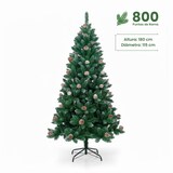 thumbnail of Árbol de Navidad Artificial Verde Montreal con Piñas Decorativas y Base Metálica 180cm Dayron