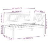 thumbnail of vidaXL Tuinhoekbank pallet massief acaciahout