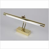 thumbnail of Aplique LED 6 W, luz cálida 3000 K, oro brillante 40 cm, estilo tradicional y elegante, articulado y orientable.