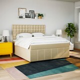 thumbnail of vidaXL Boxspringbett mit Matratze Creme 180x200 cm Stoff