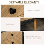 thumbnail of Cassettiera per Camera da Letto in Legno Stile Vintage Industriale