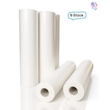 thumbnail of Liegenabdeckung, Medizinalrolle, Wickeltischabdeckung 2-lagig 9 Rollen, weiß, perforiert, Breite 50cm Lauflänge 50m