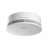 thumbnail of Rauchmelder, optional Funk, 3VDC, VdS anerkannt, weiß, 10J, Batterie/Akku, Vernetzbar über Kabel, max20St, optisch, 85dB, mit Sockel
