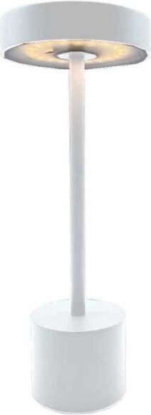 Lumisky ROBY H30CM Kabellose Tischleuchte Stahl Weiss