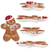 thumbnail of 2er Set Candyman Keksteller Lebkuchenmann L22xB17cm Steingut Gebäck Weihnachten