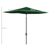 thumbnail of Outsunny Chapéu de Sol de Jardim 300x200x248 cm Proteção UV50+ Inclinável com Teto de Ventilação e Manivela para Terraço Verde