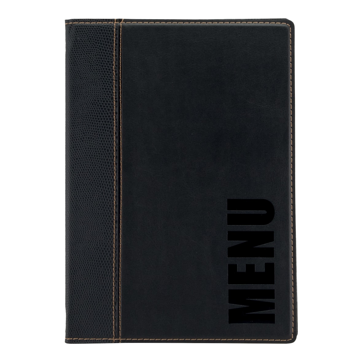 Securit® Portamenù in stile pelle trendy - con 1 inserto doppio per 4xA5 - A5