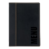 thumbnail of Securit® Portamenù in stile pelle trendy - con 1 inserto doppio per 4xA5 - A5