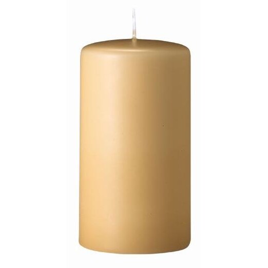 Flachkopf-Stumpenkerzen Beige 250 x Ø 100 mm, 2 Stück